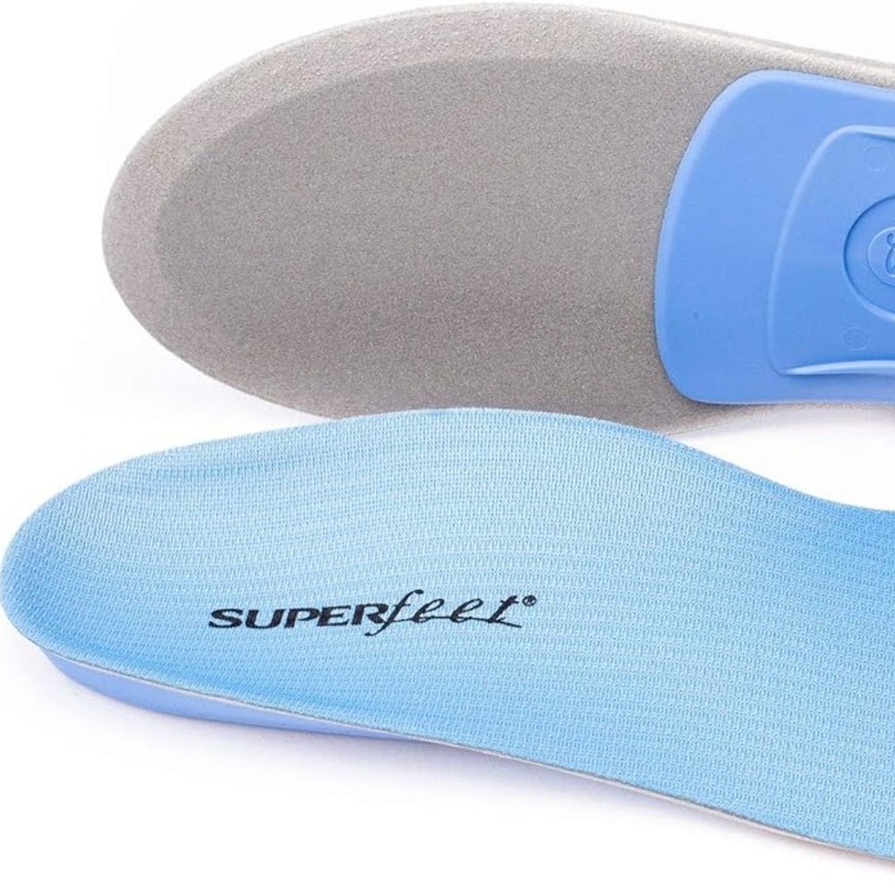 Superfeet Blue Medium Arch Insoles Trim-To-Fit Orthotic (2 pairs)